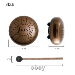 Hand Tuned Steel Tongue Drum Portable 5 5 inch Percussion Instrument with Bag