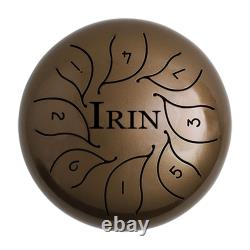 Hand tuned Steel Tongue Drum Percussion Instrument Melodious Sound Portable