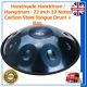 Handmade Handdrum 22 inch 10 Notes Carbon Steel Tongue Drum + Bag Hangdrum UK