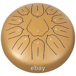 Happybuy Steel Tongue Drum 11 Notes 10 Inches Dia Lotus type Tongue Dr