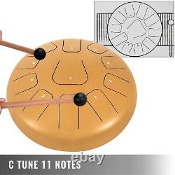 Harmonic Handpan Drum Tongue 11 Notes 12 Golden Percussion Steel Handpan