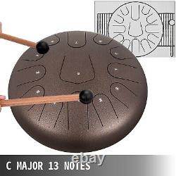 Harmonic Handpan Drum Tongue 13 Notes 12 Chestnut Percussion Steel Handpan