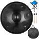 Harmonic Handpan Drum Tongue 9 Notes 22 Black Percussion Steel Handmade Handpan