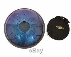 Idiopan Domina 12-Inch Tunable 8-note Steel Tongue Drum Pre-Tuned- Sapphire Blue