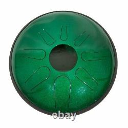 Idiopan Domina 12 Tunable Steel Tongue Drum Emerald Green