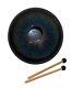 Idiopan Domina 12 Tunable Steel Tongue Drum with Mallets Onyx Rainbow