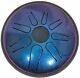 Idiopan Lingual Tunable Lunabell Steel Tongue Drum, 8 Inches Sapphire Blue
