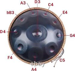 LOMUTY Hand-pan Drum 10 Notes 22 Inch Steel Tongue Drum