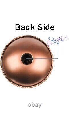 LOMUTY Hand-pan Drum 10 Notes 22 Inch Steel Tongue Drum with Soft Bag, 440HZ