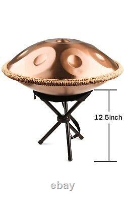 LOMUTY Hand-pan Drum 10 Notes 22 Inch Steel Tongue Drum with Soft Bag, 440HZ