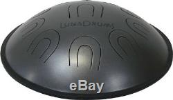 LunaDrum Chandra 17 scale Equinox handpan, hank, tank, steel tongue drum