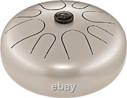 MEINL Sonic Energy Steel Tongue Drum Pearl Grey, G Moll, 8 Notes, 12 / 30 CM