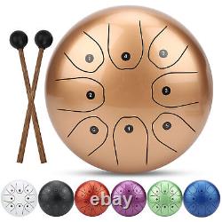 MMBAT Steel Tongue Drum C Key Ethereal Worry-Free Sanskrit Hand Pan Percussion I