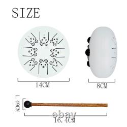 Meditation Entertainment Tongue Drum 5 5in High Hardness Steel Ti Alloy