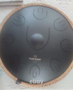 Meinl Sonic Energy Octave Steel Black 9-Note, 16-inch Tongue Drum (D Kurd)