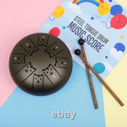 Multifunctional Hand Drum 5 5 Inch Steel Tongue Drum for Entertainment
