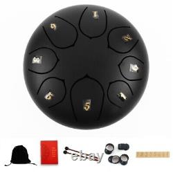 Musical Instruments Steel Tongue Drum Ethereal Drum For Children 6 Inch 8 Tone