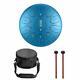 Niome 12 Inch Steel Tongue Drum 11 Notes withTravel Bag and MalletsTank Drum Ch
