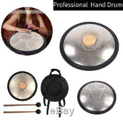 Pro Handpan Percussion Instrument Steel Tongue Drum Tank Drum Sets Premium NEW