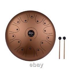 Professional 14Inch 15 Tone Steel Tongue Drum Hand Pan C-Key Percussion
