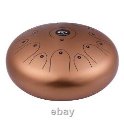 Professional 14Inch 15 Tone Steel Tongue Drum Hand Pan C-Key Percussion