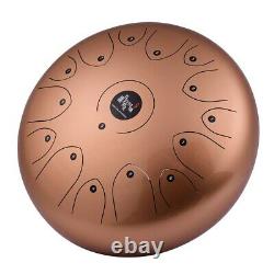 Professional 14Inch 15 Tone Steel Tongue Drum Hand Pan C-Key Percussion A1