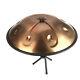 Professional 9 Notes Handpan Tongue Steel Hand Drum Carbon Steel Gold