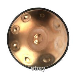 Professional 9 Notes Handpan Tongue Steel Hand Drum Carbon Steel Gold