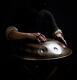 Professional 9 Notes Handpan Tongue Steel Hand Drum Carbon Steel Retro Style