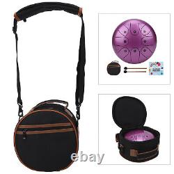 (Purple)Different Gift Steel Tongue Drum Steel-Ti Alloy Ethereal Tongue Drum