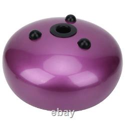 (Purple)Handpan Drum Tongue Drum With Bag For Beginners Music Education