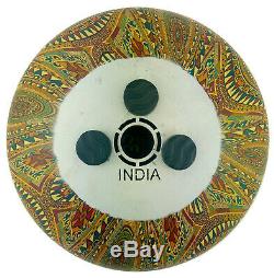 Secrets of India 9 Steel Tongue Drum Tank Drum buntes Muster Ornamente