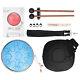 (Sky Blue)14in 15 Tone D Steel Tongue Drum With Bag Mallets Bracket TDM