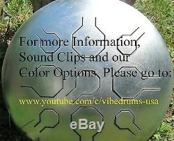 Stainless Steel Tongue Drum / Handpan Double VibeDrum Natural 18 Notes B