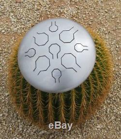 Stainless Steel Tongue Drum Natural Single VibeDrum S 9 Notes Handpan