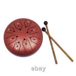 Steel Alloy Tongue Drum 5 5 Inch 8 Tone Hand Drum Meditation Yoga Music