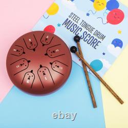 Steel Ti Alloy Tongue Drum Exquisite Corrosion Resistant Design Wonderful Sound