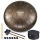 Steel Tongue Drum 11 Notes 10 Inch Asmuse Pan Drum Percussion Instrume
