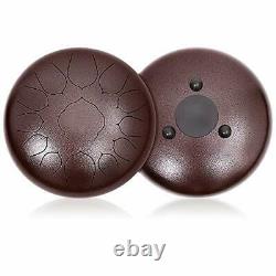 Steel Tongue Drum 13 Notes 12 inches Percussion Instrument Handpan Drum with