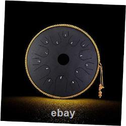 Steel Tongue Drum 14 Notes 14 Inch Percussion Instrument Tank Drum with Drum