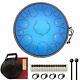 Steel Tongue Drum, 15 Notes 13 Inches Percussion Instrument D-Key Aqua Blue