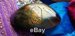 Steel Tongue Drum 8 Notes Sri Yantra Sound Healing and Meditation Gift Ø 240 mm