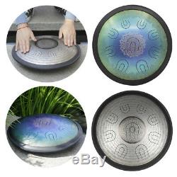 Steel Tongue Drum Handpan A Major 14 Inch Percussion Instrument Musical Gift
