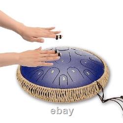 Steel Tongue Drum Kit Hand Drum 15 Notes Handcrafted For Practice