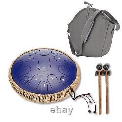 Steel Tongue Drum Kit Hand Drum 15 Notes Handcrafted For Practice