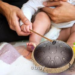 Steel Tongue Drum Kit Hand Drum 15 Notes Handcrafted For Practice