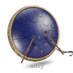 Steel Tongue Drum Kit Hand Drum 15 Notes Handcrafted For Practice