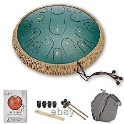 Steel Tongue Drum Kit Hand Drum 15 Notes Handcrafted For Practice