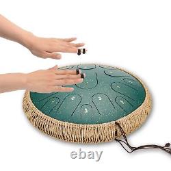 Steel Tongue Drum Kit Hand Drum 15 Notes Handcrafted For Practice