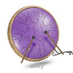 Steel Tongue Drum Kit Hand Drum Handcrafted 15 Notes Tone For Practice